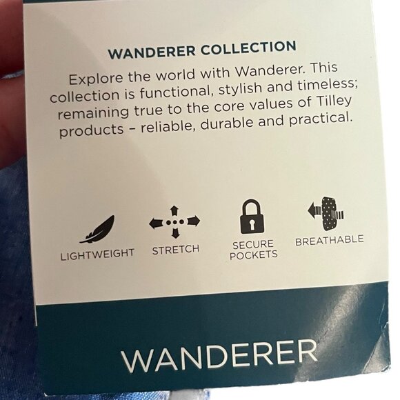 Tilley Wanderer Shorts Brandon Short BLBS1 Blue Size 38 - Picture 15 of 15